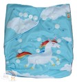 NEW! Alva Baby Onesize Nappy: Rainbow Unicorn