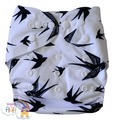 Alva Onesize Nappy: Swallows