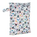 NEW! Baba+Boo Reusable Nappy Bag Small: Elf Town