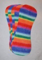Pack of 5 Fleece Nappy Liners - Rainbow