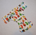Dunk n Fluff Fitted Nappy - Very Hungry Caterpillar - Small