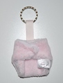 Cloth Nappy Keyring: Pale Pink