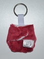Cloth Nappy Keyring: Plum Dotty