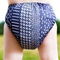 Little Lamb Onesize Pocket Nappy: Tribal Monochrome