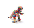 NEW! Best Years Mini T Rex Rattle: Multi Stripe