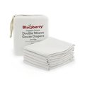 NEW! Blueberry Onesize Organic Cotton Gauze Flat Nappies 6-pack