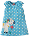 40% OFF! Frugi Little Lola Dress: Sky Polka Zebra