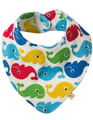 30% OFF! Frugi Dribble Bib: Rainbow Whales