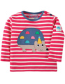 40% OFF! Frugi Button Applique Top: Hedgehog