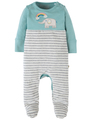50% OFF! Frugi Bonnie Babygrow: Spring Blue/Elephant