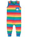 40% OFF! Frugi Kneepatch Dungaree: Rainbow Stripe