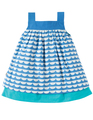 50% OFF! Frugi Mylor Border Dress: Boat  0-3 3-6 18-24 