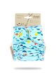 Petit Lulu Newborn Fitted Nappy: Marine