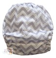 Alva Baby Onesize Nappy Wrap: Grey Chevron