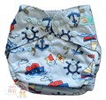 Alva Baby Onesize Nappy Wrap: Sailboats