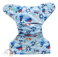 Alva Baby Onesize Nappy Wrap: Sailboats