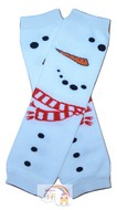 Baby Leg Warmers: Snowman Scarf