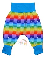 6-9m Harem Pants Rainbow Checked Stars