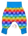 6-9m Harem Pants Rainbow Checked Stars