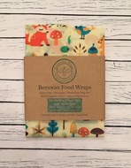 NEW! Queen Bee Beeswax Food Wraps: Kids Lunch Pack: Forest