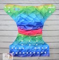 NEW! Alva Baby Onesize Nappy: Rainbow Scales