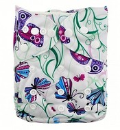 Alva Baby Onesize Nappy: Butterflies