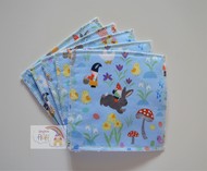 5-Pack Large Washable Wipes: Easter Egg Hunt Towelling