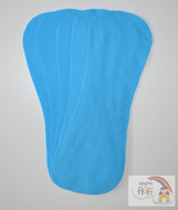 Pack of 5 Fleece Nappy Liners - Turquoise