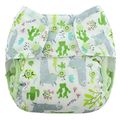 NEW! Blueberry Capri Onesize Wrap: Llamas