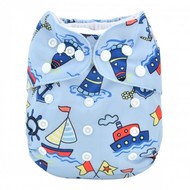 Alva Baby Onesize All-in-one: Sailboats