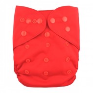 Alva Baby Onesize Nappy Wrap: Red