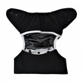 Alva Baby Onesize Nappy Wrap: Black