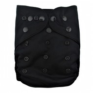 Alva Baby Onesize Nappy Wrap: Black