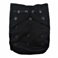 Alva Baby Onesize Nappy Wrap: Black
