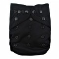 Alva Baby Onesize Nappy Wrap: Black