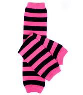 MyLittleLegs Halloween - Hot Pink Witch Stripe