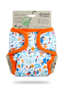 40% OFF! Petit Lulu Onesize AIO Pocket Nappy: Prehistoric