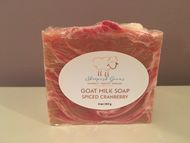 Sheepish Grins 4oz Goats Milk Soap: Spiced Cranberry