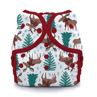 30% OFF! Thirsties Duo Wrap: Size 1: Merry Moose-mas