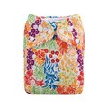 Alva Baby Onesize Nappy: Rainbow Floral