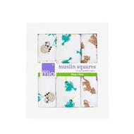 Bambino Mio Bamboo Muslin Squares 3-pk: Rainforest