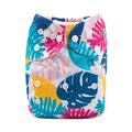 Alva Baby Onesize Nappy: Tropical Leaves