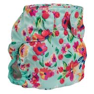 50% OFF! Too Smart 2.0 Onesize Nappy Wrap: Aqua Floral