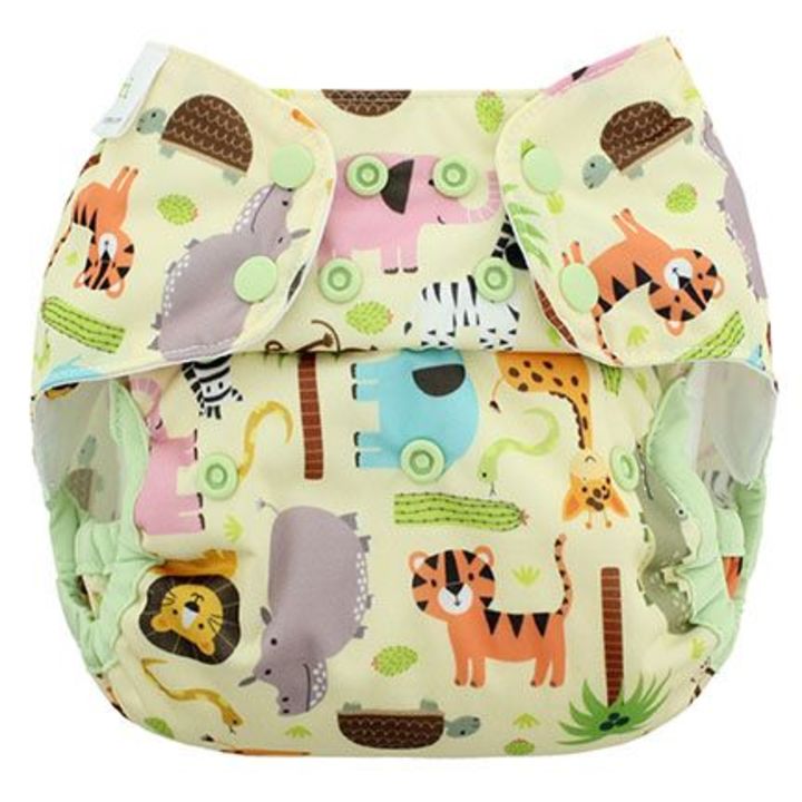 Blueberry Capri Nappy Wrap Size 1 Jungle Jam