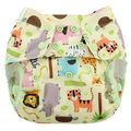 Blueberry Capri Nappy Wrap: Size 1: Jungle Jam