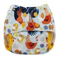 Blueberry Capri Nappy Wrap: Size 1: Chickadee