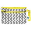 Planetwise Wet/Dry Clutch Bag: Grey Chevron