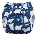 Blueberry Onesize Capri Nappy Wrap: Arctic Nights