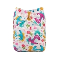 Alva Baby Onesize Nappy: Bright Unicorns