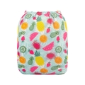 Alva Baby Onesize Nappy: Tropical Fruits on Aqua